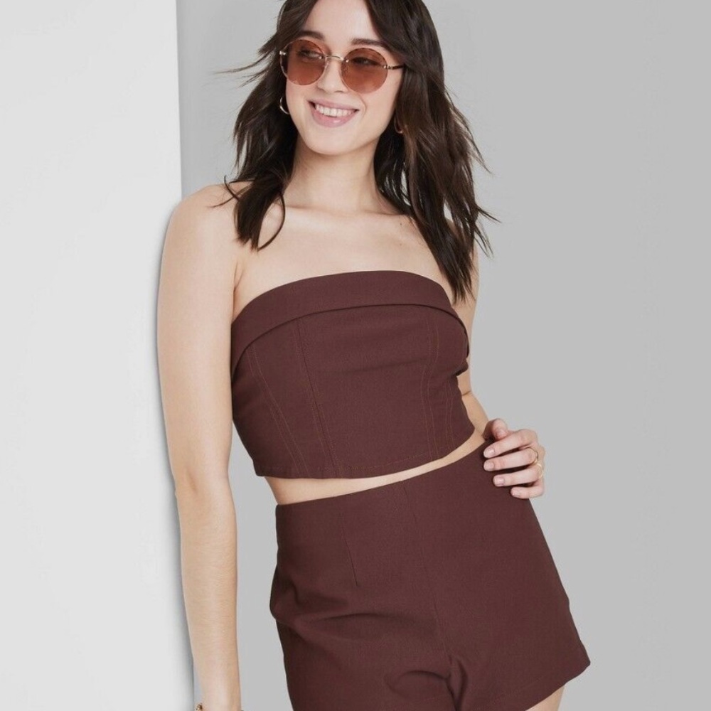 Wild Fable Brown Tube Top